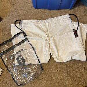 Gameness Feather 2.0 BJJ Gi Pants – White – Size A2 – Lightweight NWOT